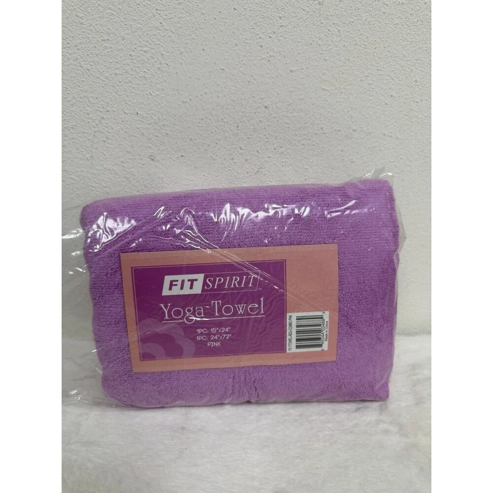 Fit Spirit Set Or 2 Super Absorbent Microfiber Non Slip Sport Towels New Pink